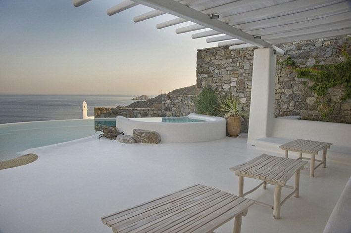 decoración estilo mediterráneo islas griegas