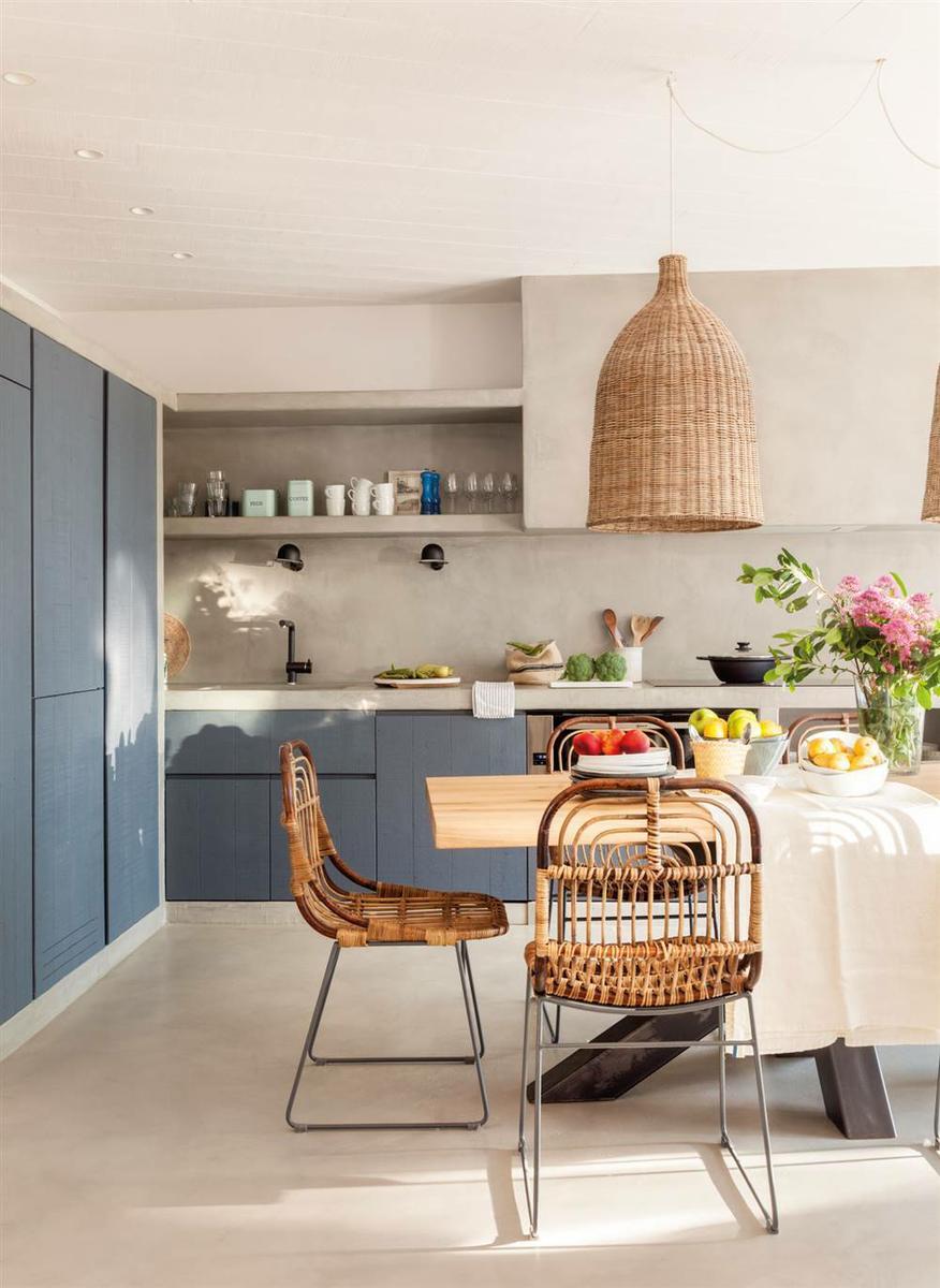 Cocinas con microcemento