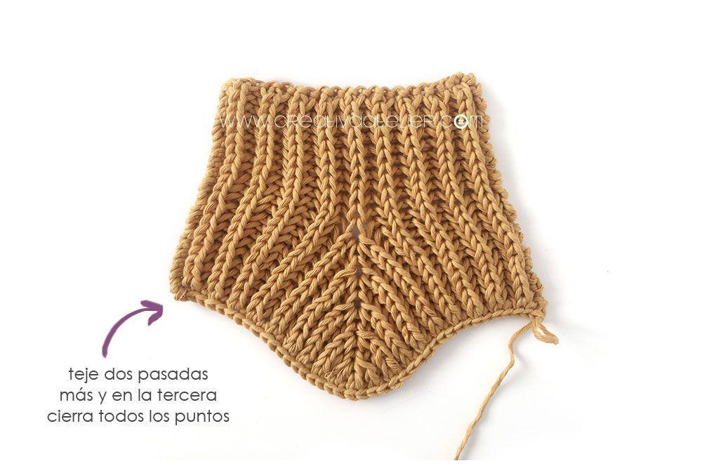 Cómo hacer un Culotte de Punto Brioche o punto inglés para bebé - Patrón y Tutorial -