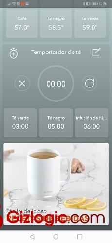 Ember taza de cerámica