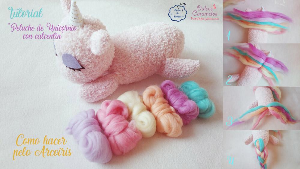  tutorial unicornio pelo arcoiris