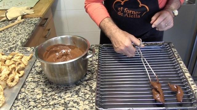 Virutas de chocolate a la parrilla