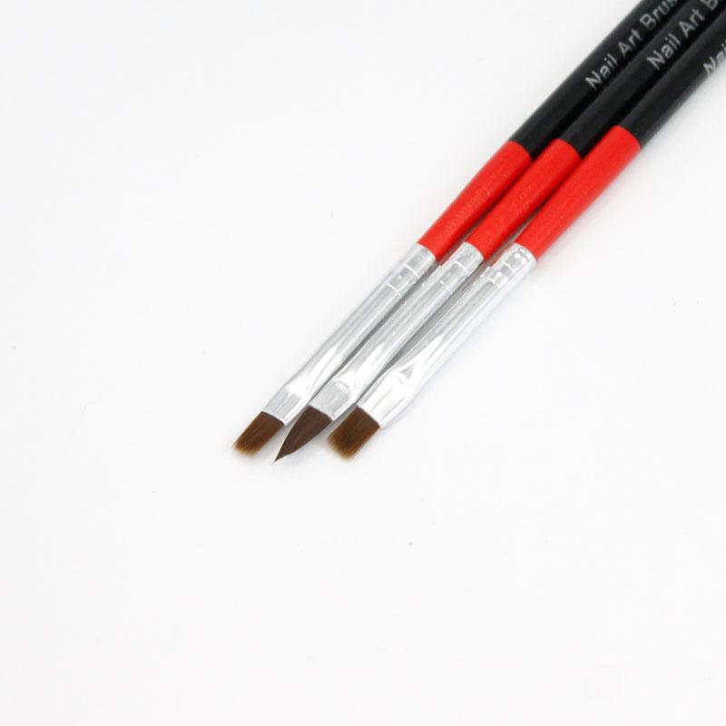 pincel de nail art plano