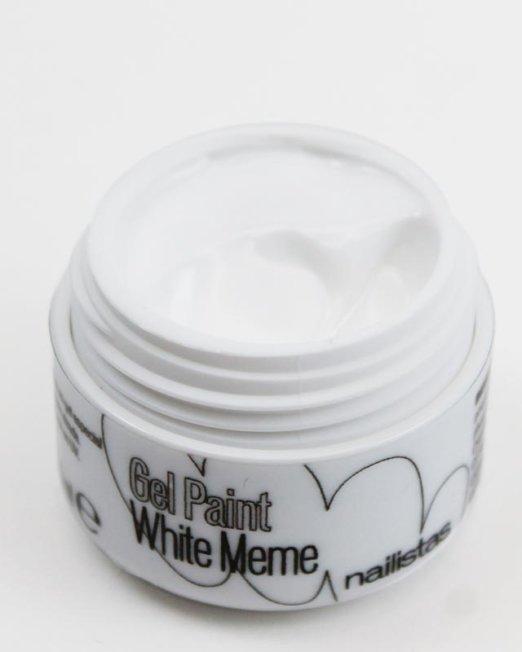 Gel paint nail art gel painting blanco opaco