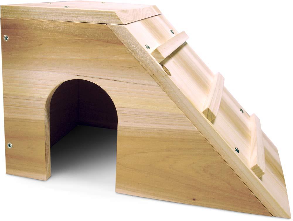 Modelo de casita de madera para conejos