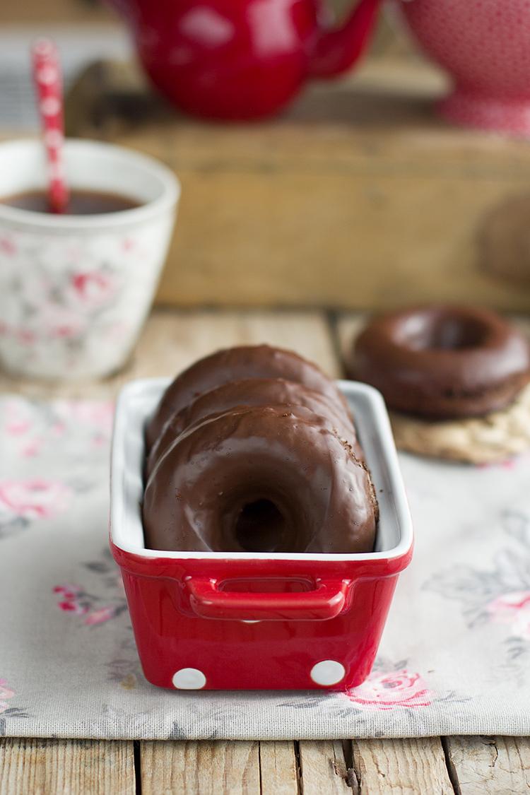 Donuts de Chocolate decadentes saludables e irresistibles