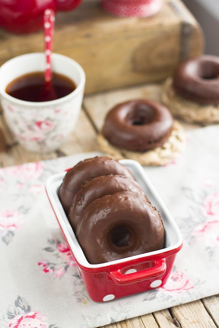 Donuts de Chocolate decadentes saludables e irresistibles