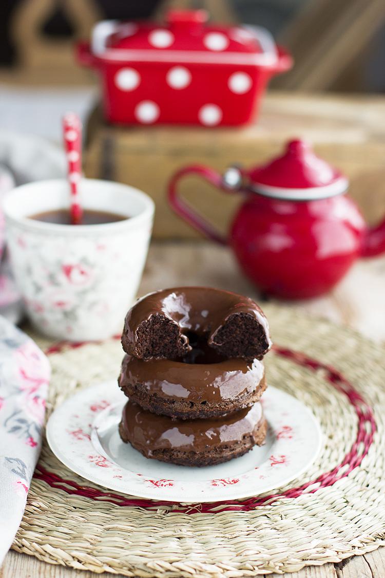 Donuts de Chocolate decadentes saludables e irresistibles