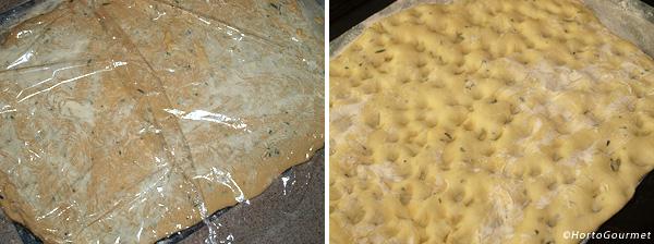 Torta de aceite con romero paso 3