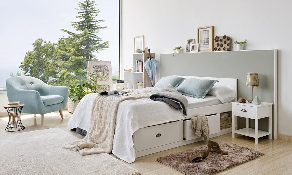 Cama 140x190 cm con 4 cajones ICELAND 2.0