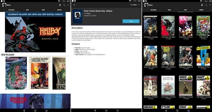 Las mejores apps para leer comics gratis en español, superheroes, manga y Motion Books desde un móvil o tablet Android
