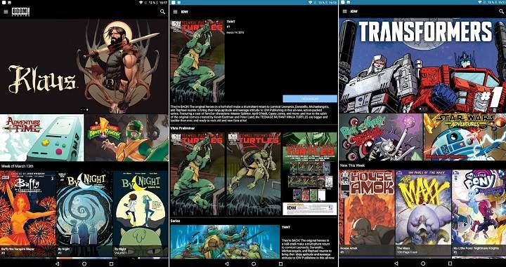 Las mejores apps para leer comics gratis en español, superheroes, manga y Motion Books desde un móvil o tablet Android