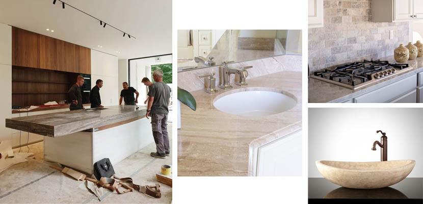 Encimeras de travertino