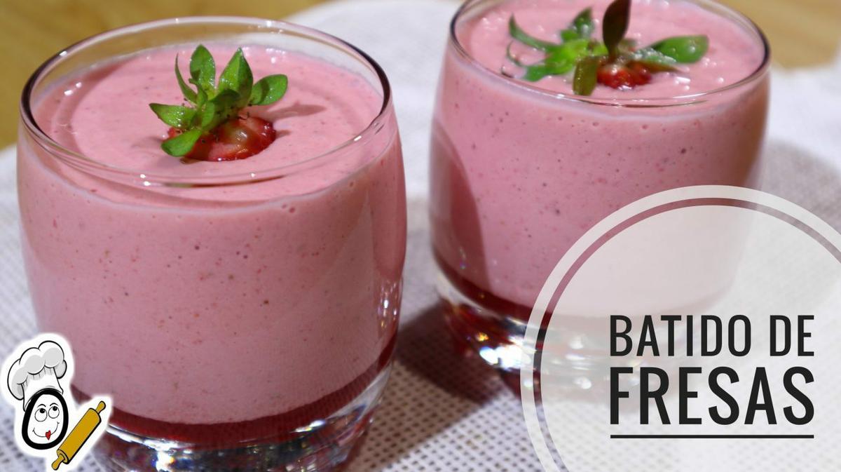 Batidos de fresas en Thermomix