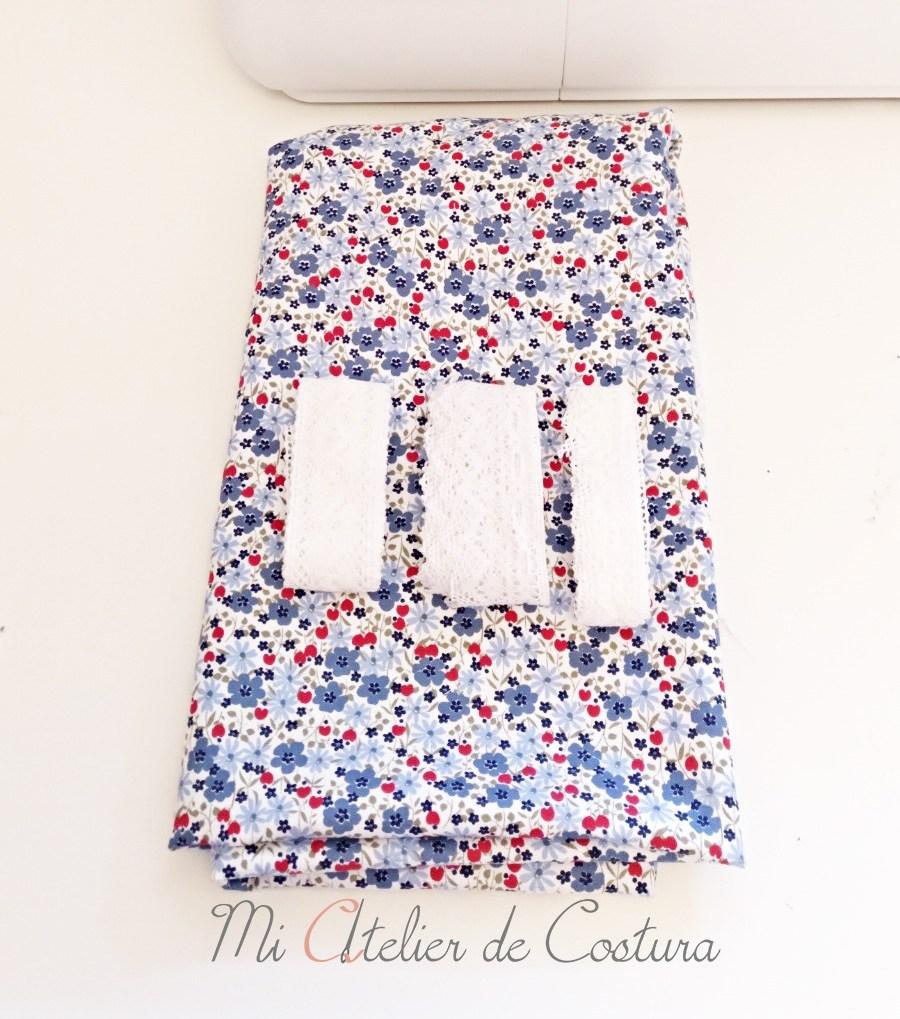 vestido trapecio con volante niña