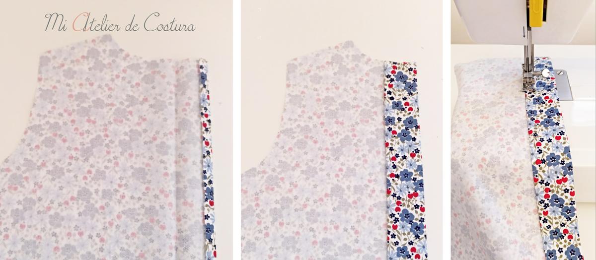 vestido trapecio con volante niña