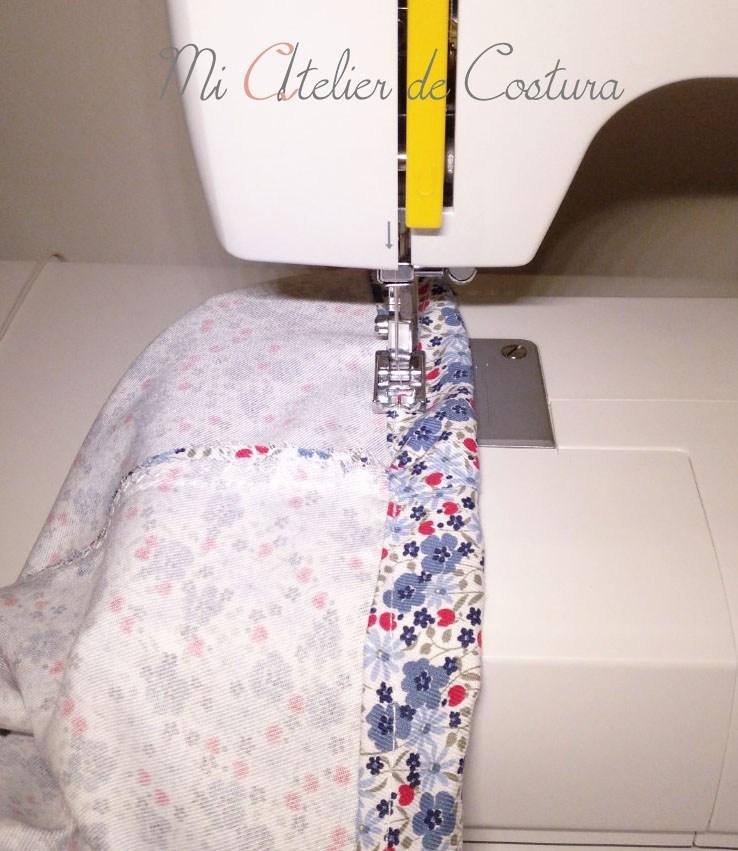 vestido trapecio con volante niña