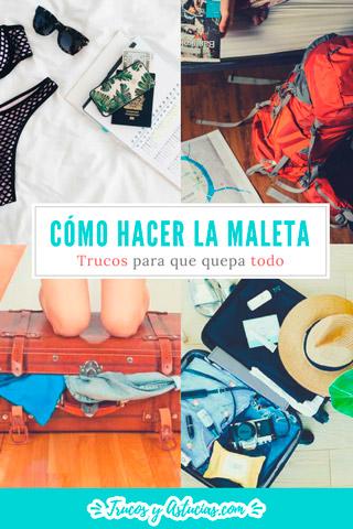 cómo hacer la maleta para que quepa todo