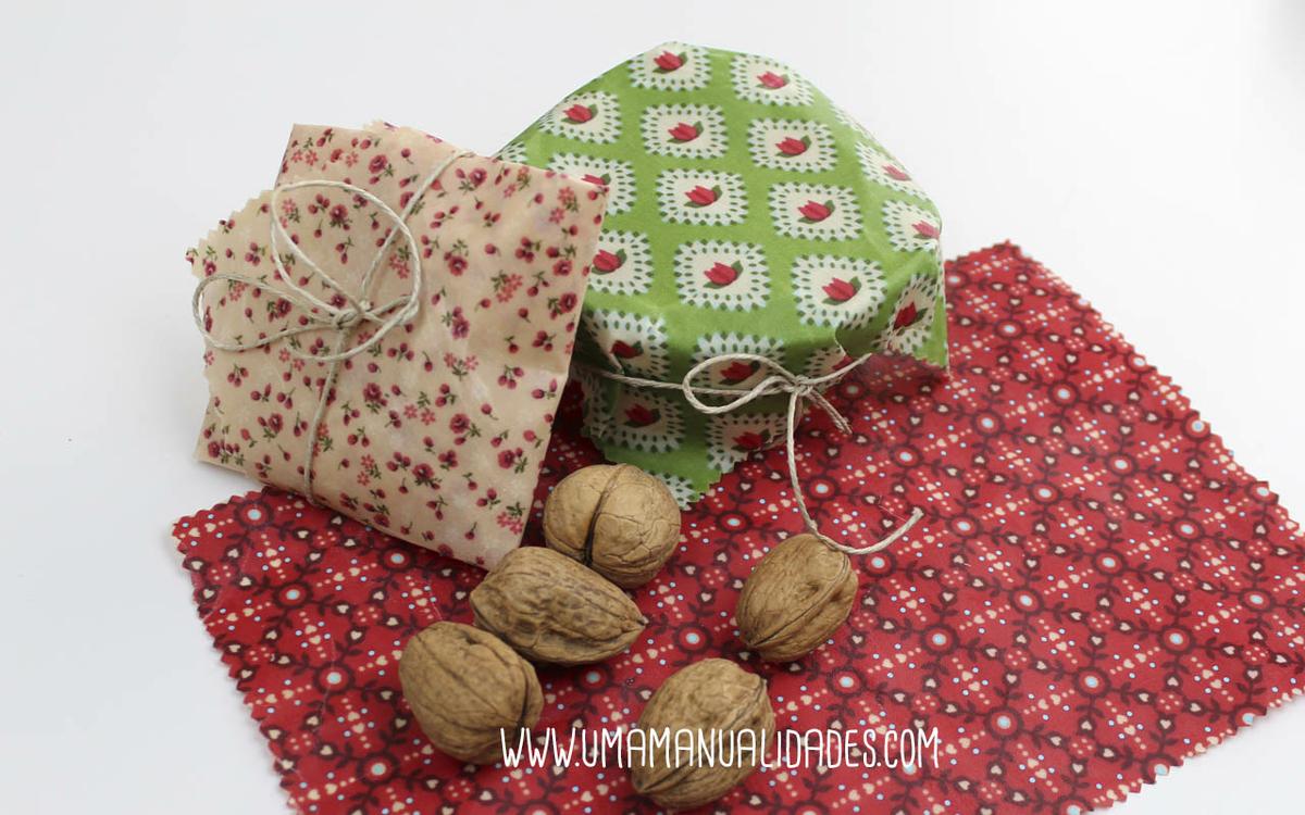 envoltorio ecologico con cera de abeja