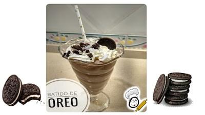 Batido de oreo hecho con Thermomix