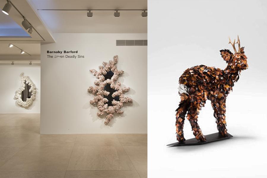 Piezas de las exposiciones "The seven deadly sins" y "Me want now".