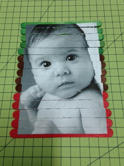 puzzle palitos con fotos para el dia del padre