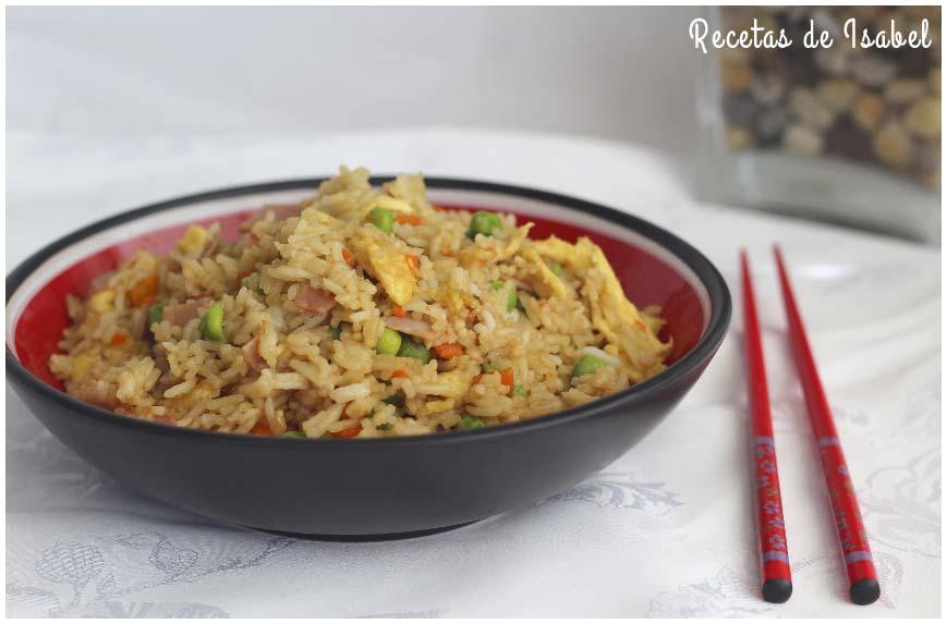 Cómo hacer arroz frito estilo chino casero