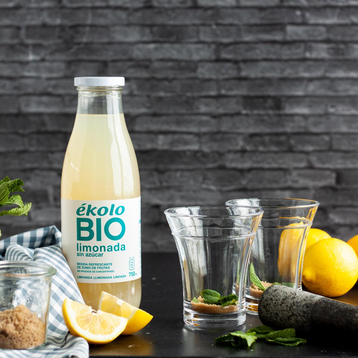 cocktail sin alcohol limon y menta