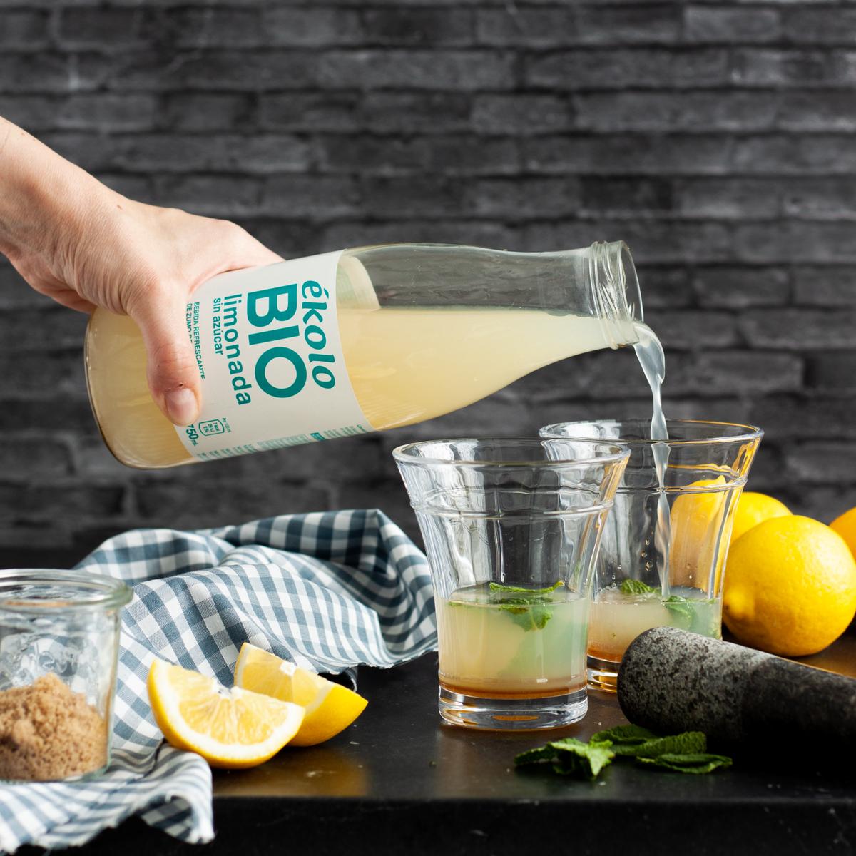 cocktail sin alcohol limon y menta