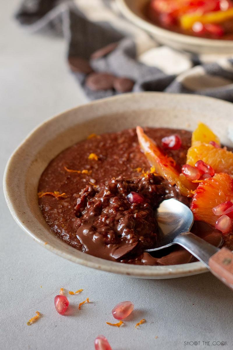 porridge de chocolate