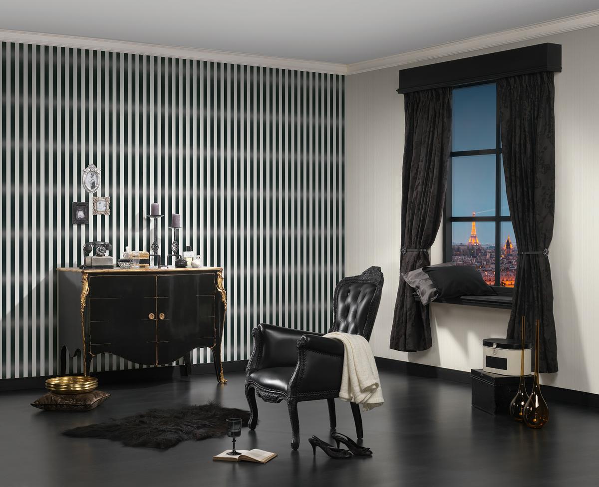 Papel pintado a rayas