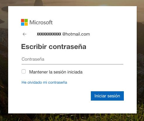 crear cuenta hotmail password