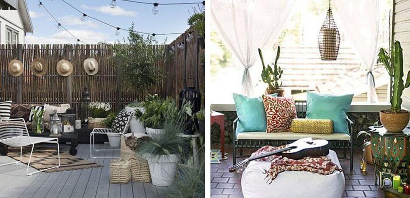 Patio boho chic