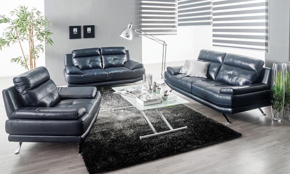 Sofás de piel de 1, 2 o 3 plazas HAWAI Conforama