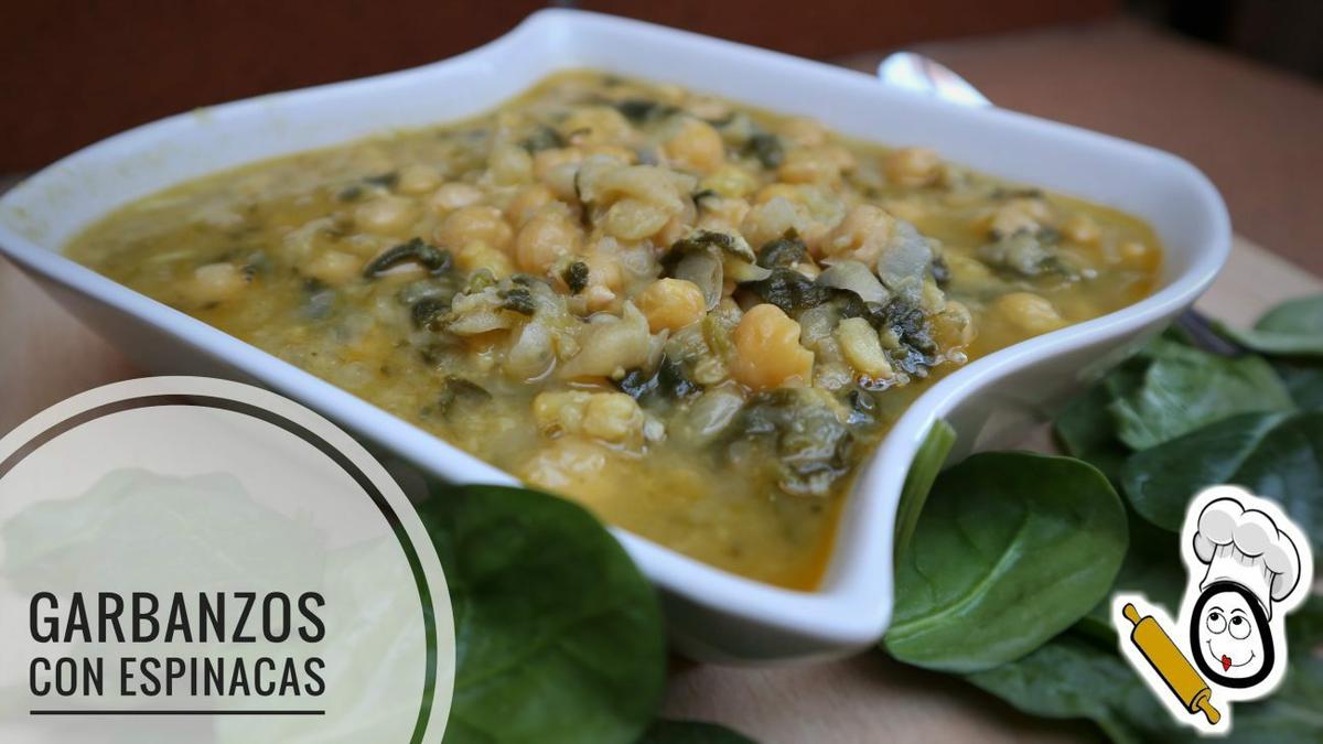 Garbanzos con espinacas en Thermomix