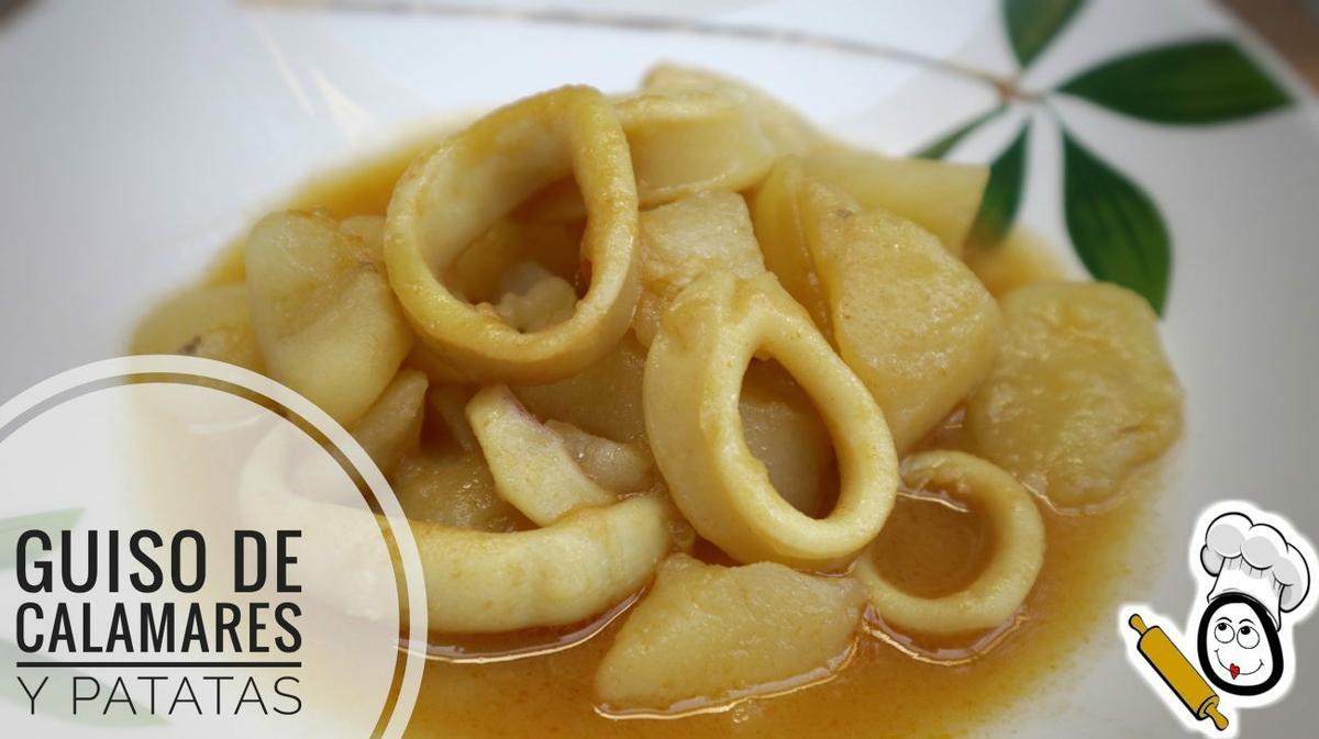 Guiso de calamares y patatas con Thermomix