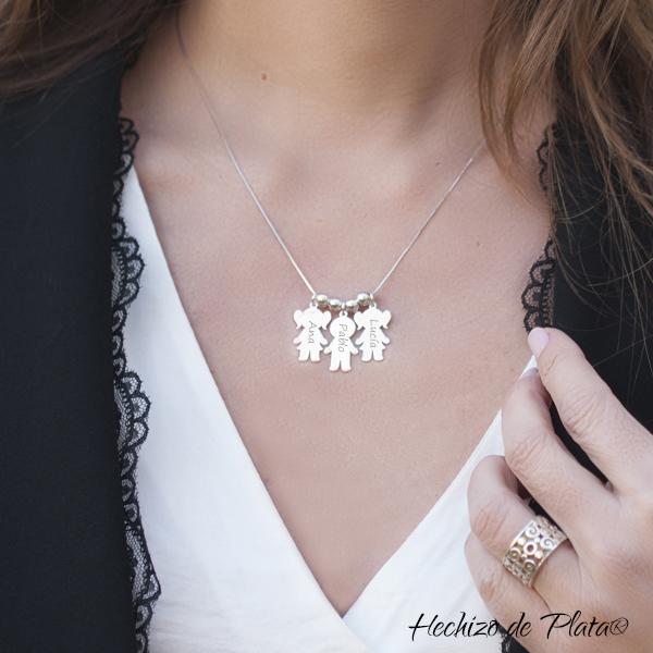 colgante niños de plata de Hechizo de Plata Joyería