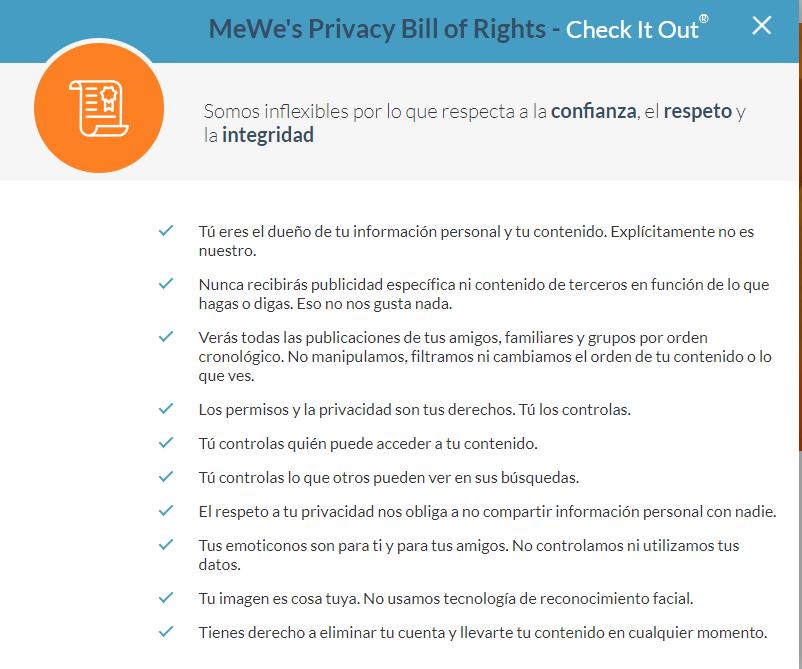 Privacidad MeWe-Una Perla en la Red