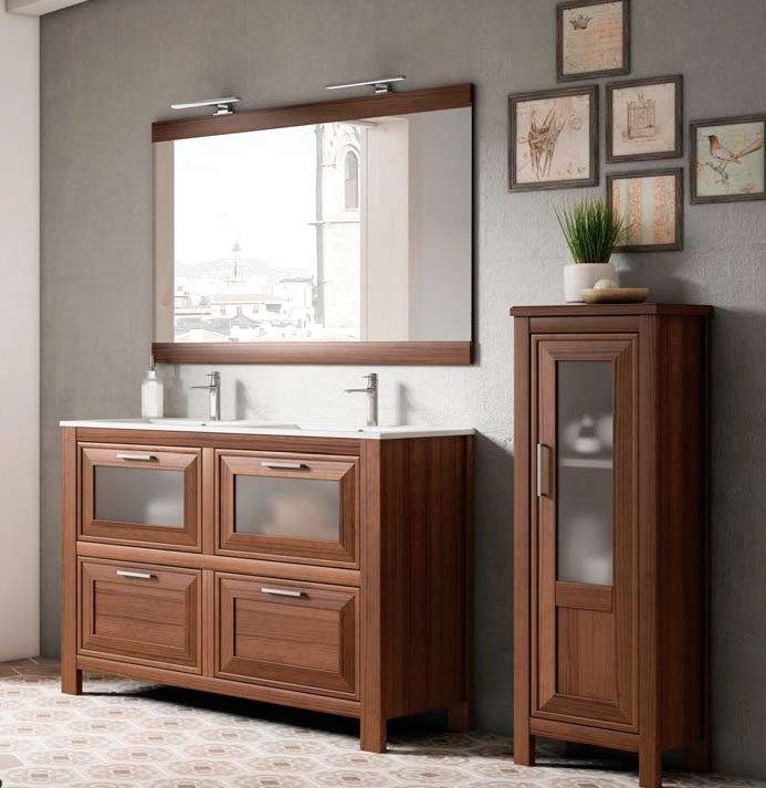 trento mueble de baño rustico