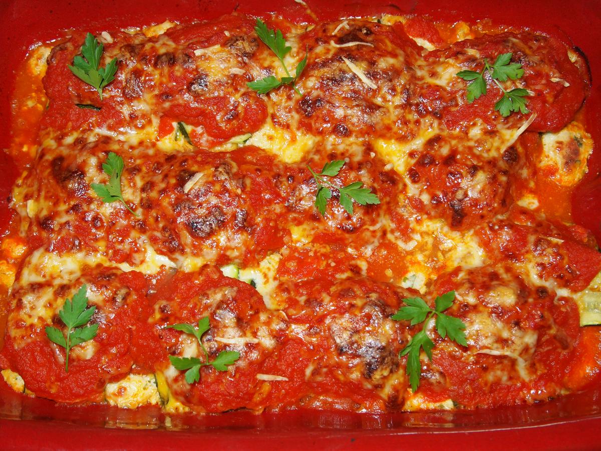 Raviolis de calabacin y queso