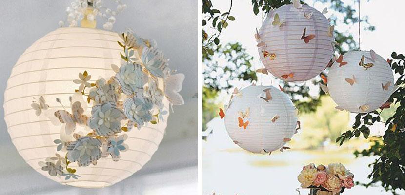 L&aacute;mparas de papel