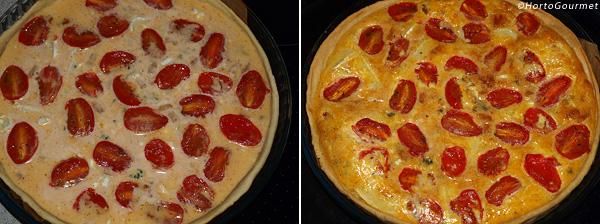 Quiche de tomate y queso paso 4