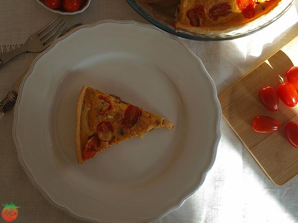 Receta Quiche de tomate y queso HortoGourmet