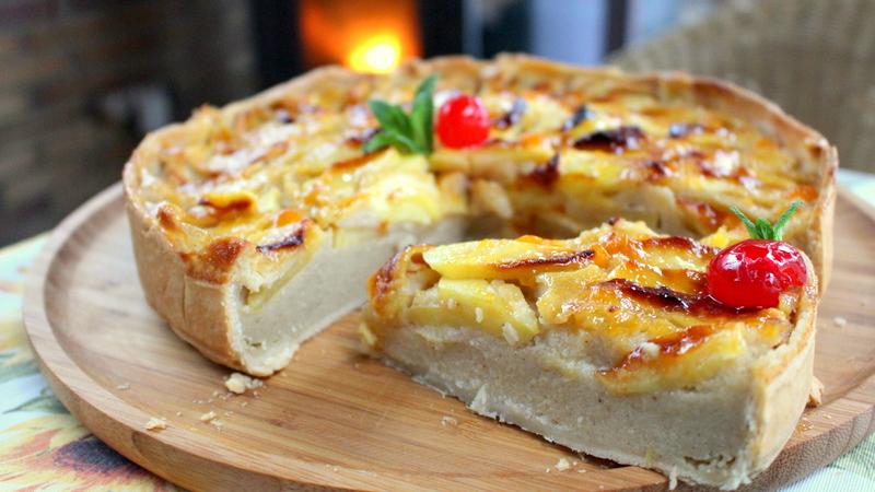 Tarta de manzana casera