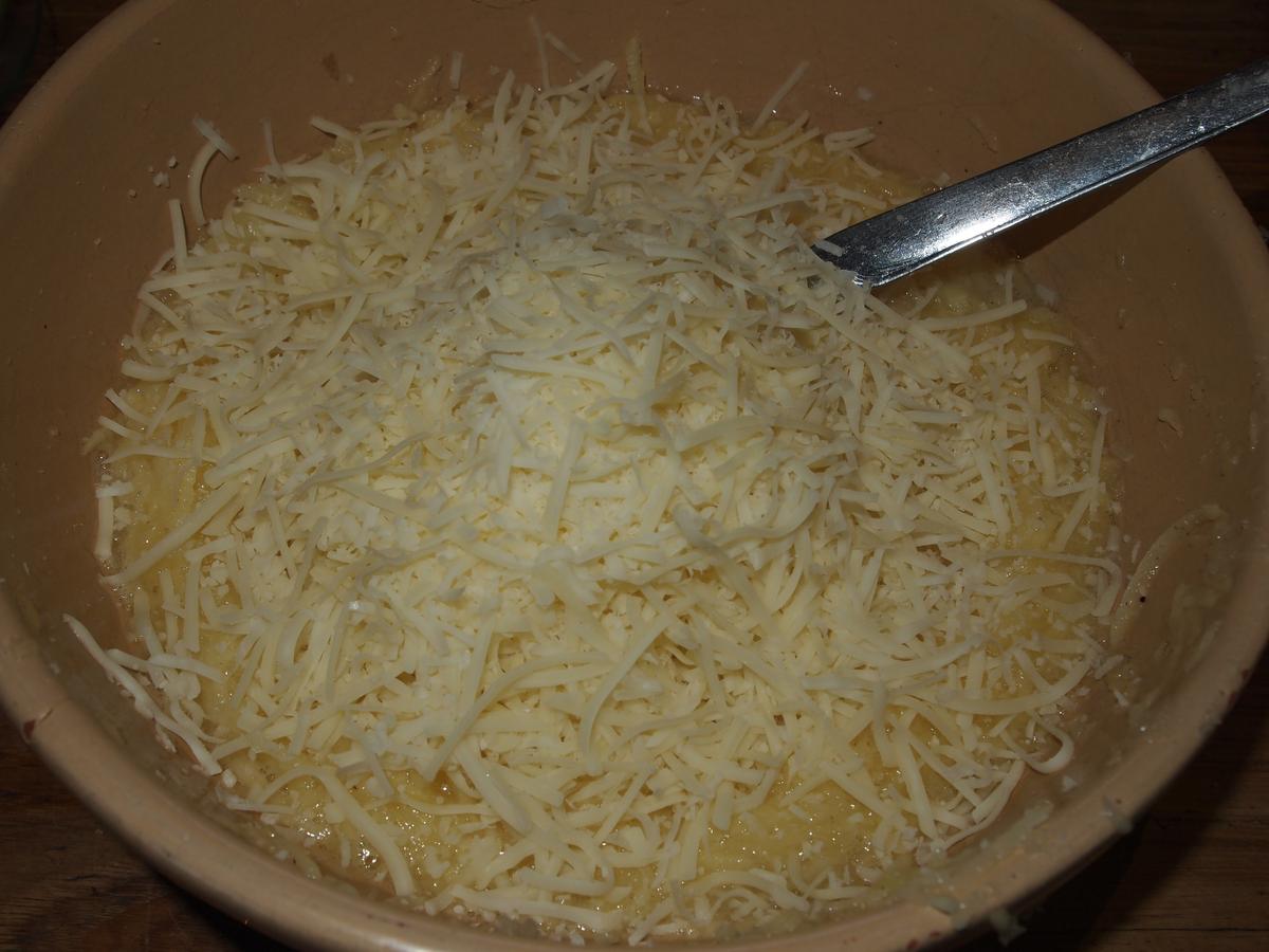 Gofres salados de patata y queso