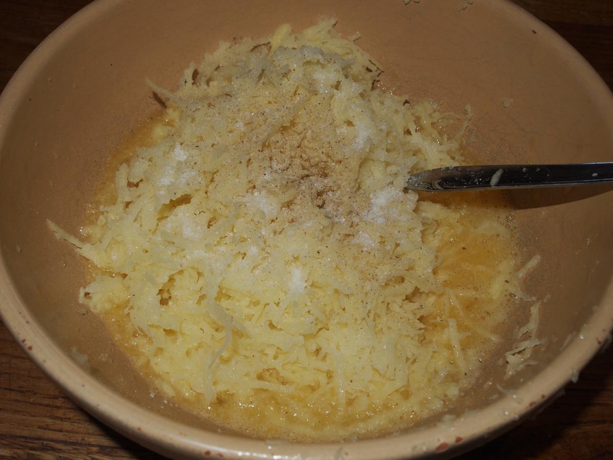 Gofres salados de patata y queso