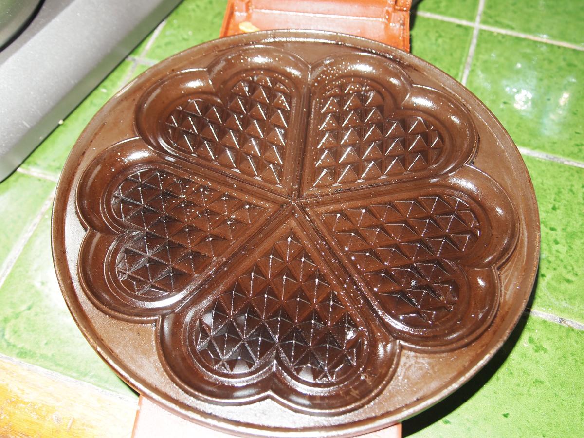 Gofres salados de patata y queso