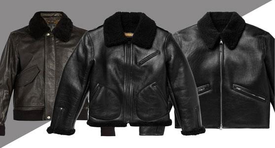 3 cazadoras de cuero