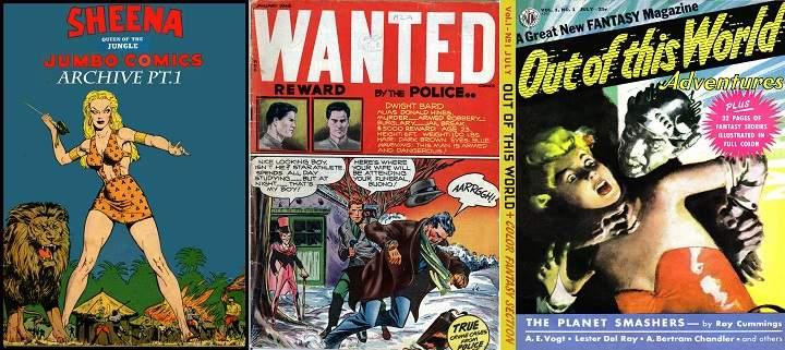 Tebeos españoles antiguos y comic-books americanos de dominio público gratis para descargar