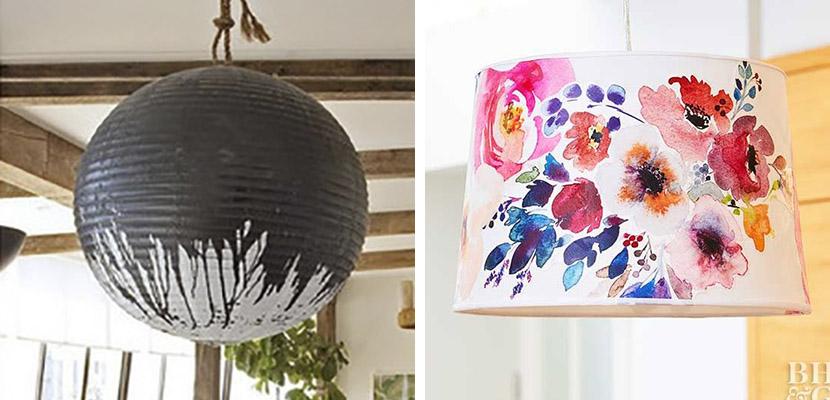 L&aacute;mparas con acuarela